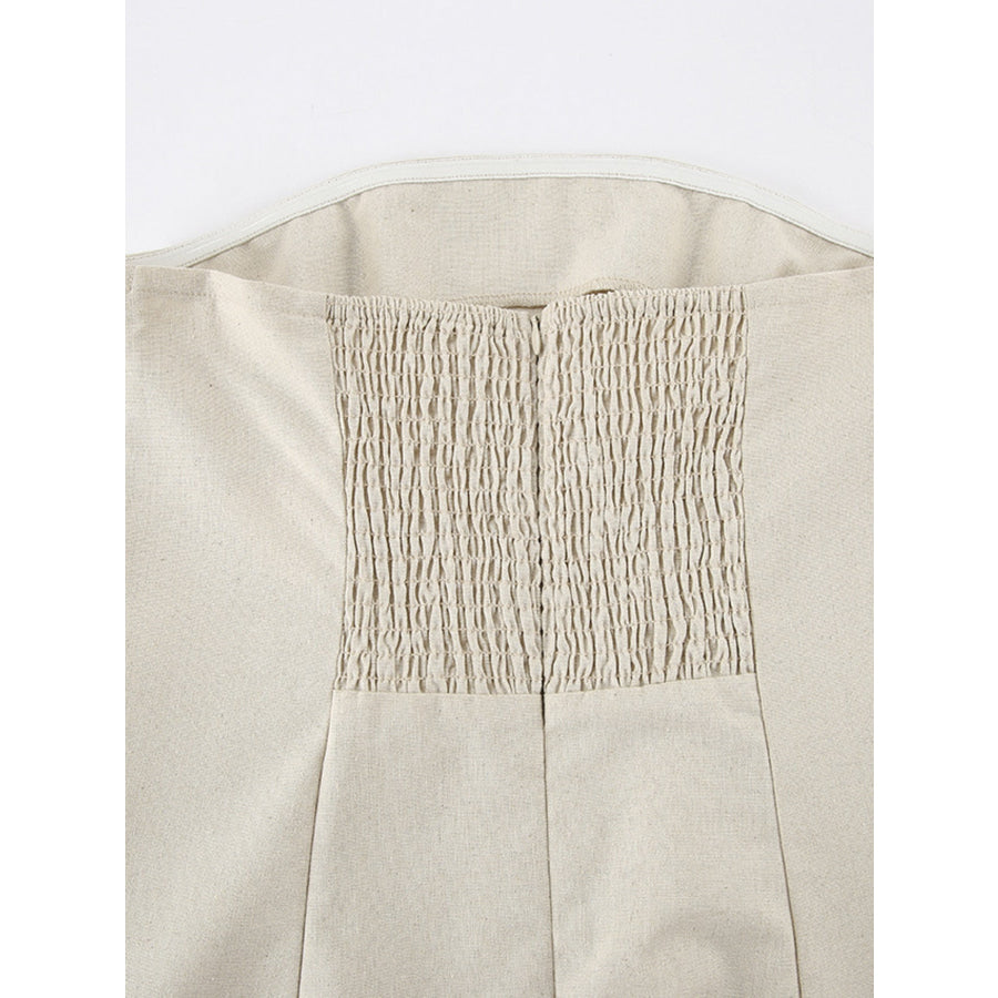 Smocked Back Tube Dress Apparel and Accessories
