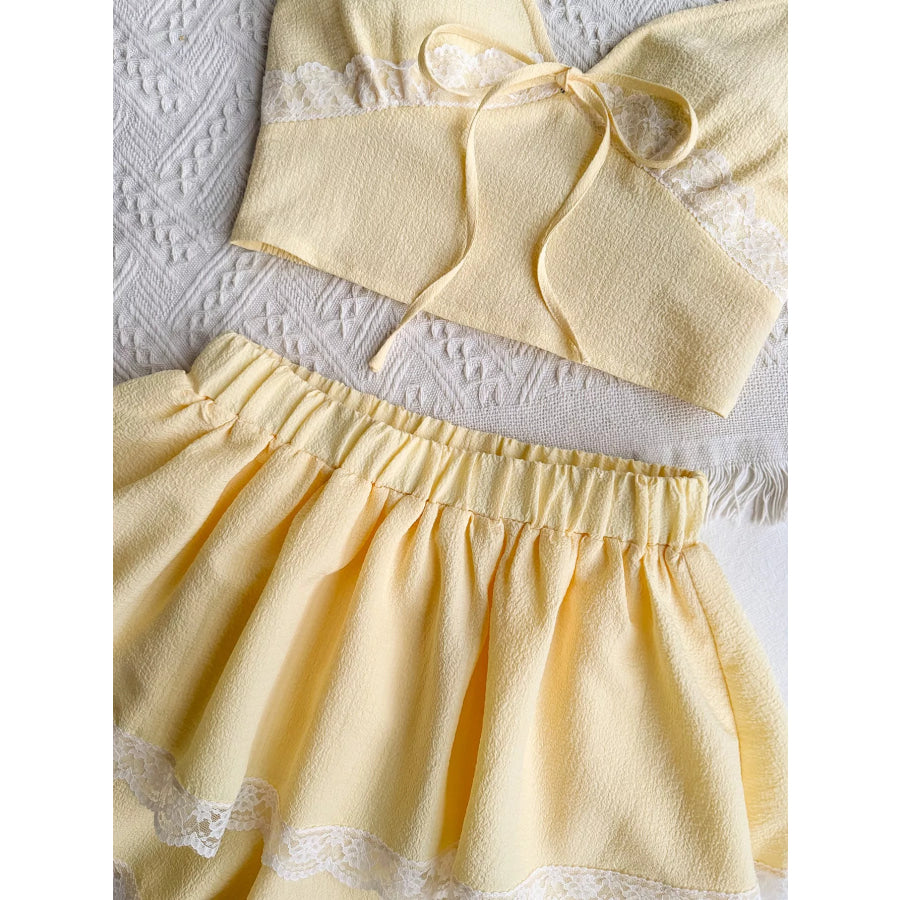 Smocked Cami and Skirt Set Apparel and Accessories
