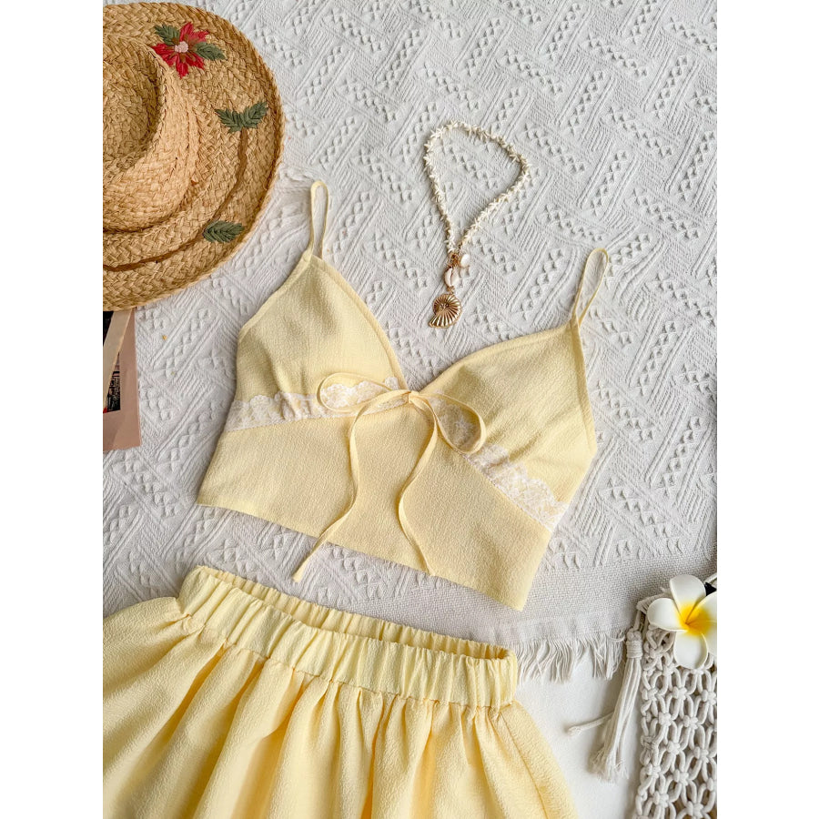 Smocked Cami and Skirt Set Apparel and Accessories
