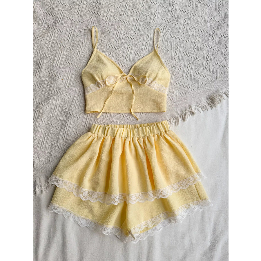 Smocked Cami and Skirt Set Apparel and Accessories