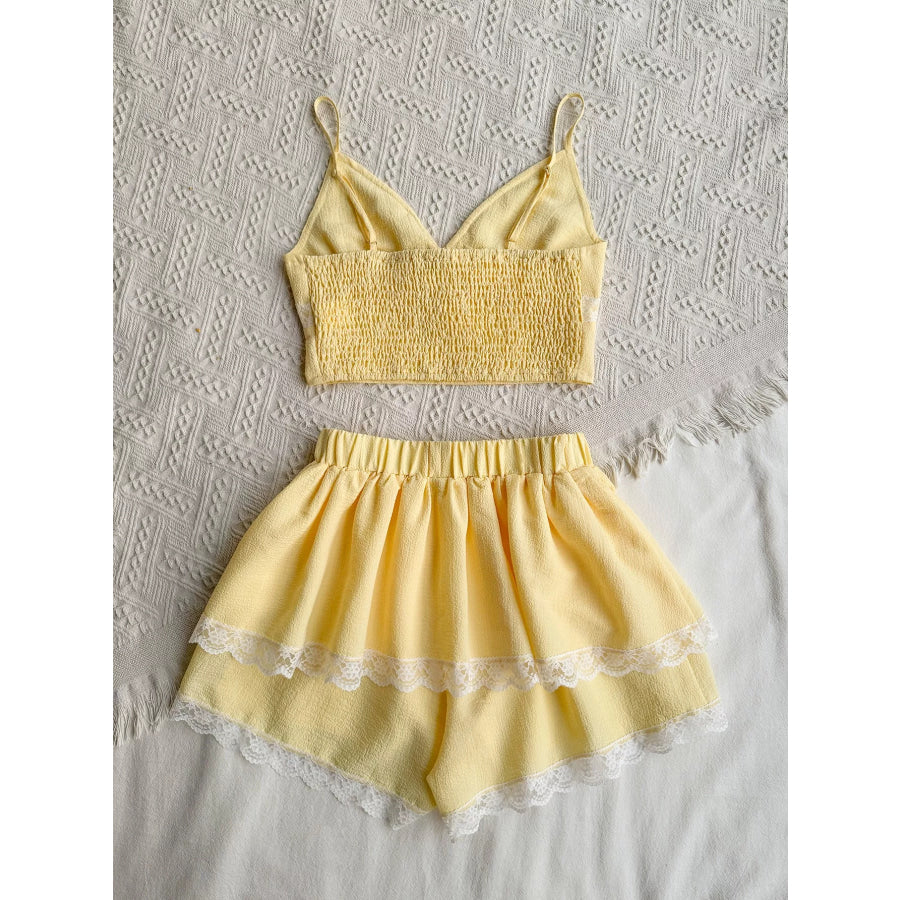 Smocked Cami and Skirt Set Apparel and Accessories