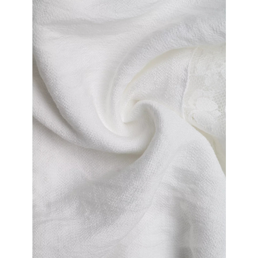 Smocked Tube Eyelet Hem Mini Dress Apparel and Accessories