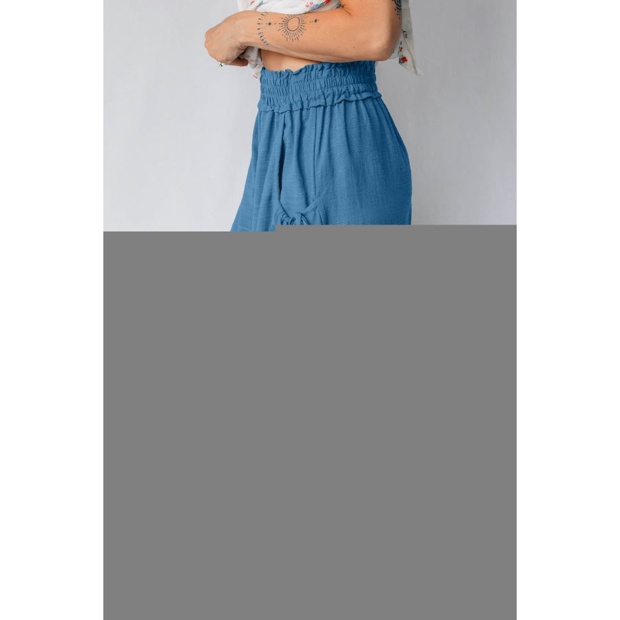 Smocked Waist Casual Jogger Style Pants Apparel and Accessories