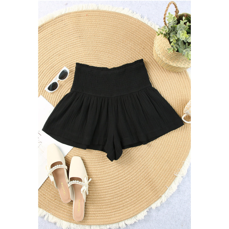 Smocked Waist Culotte Shorts