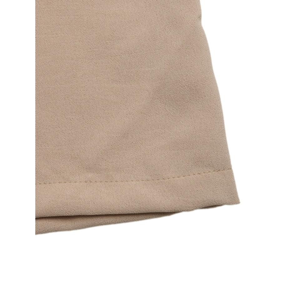 Smocked Waist Wide Leg Pants Apparel and Accessories