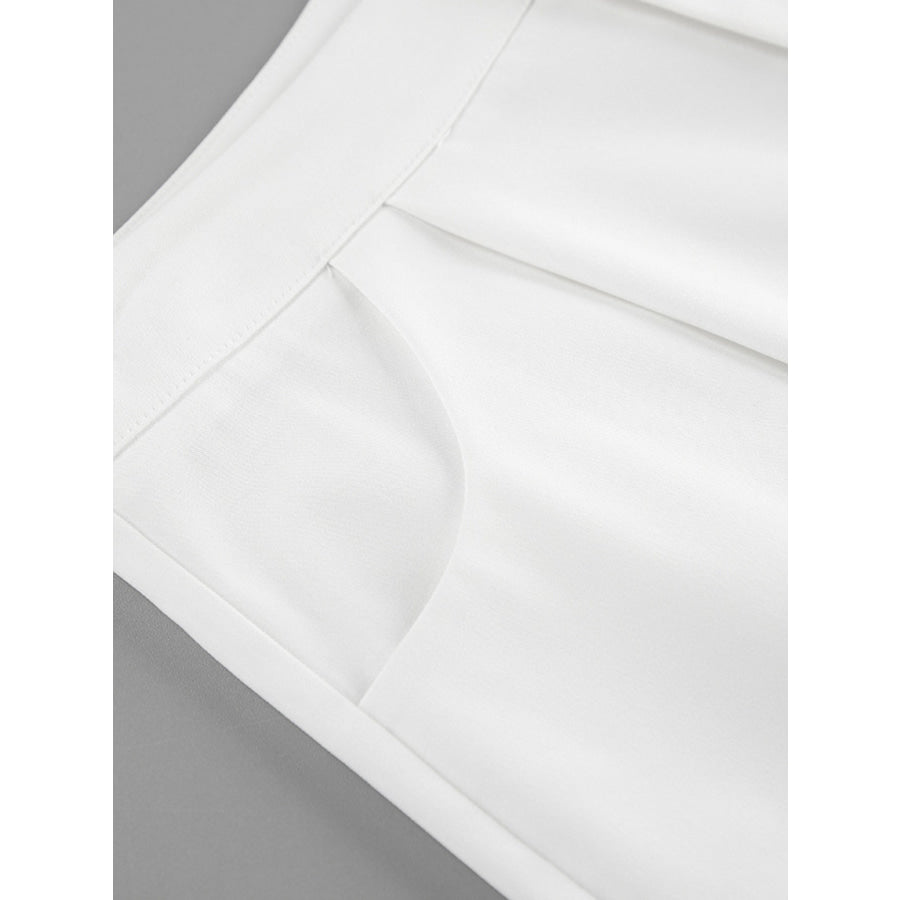 Snap Detail Long Sleeve Top and Shorts Set Apparel Accessories