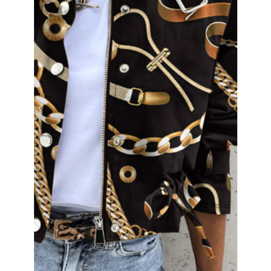 Snap Down Cropped Jacket Apparel and Accessories