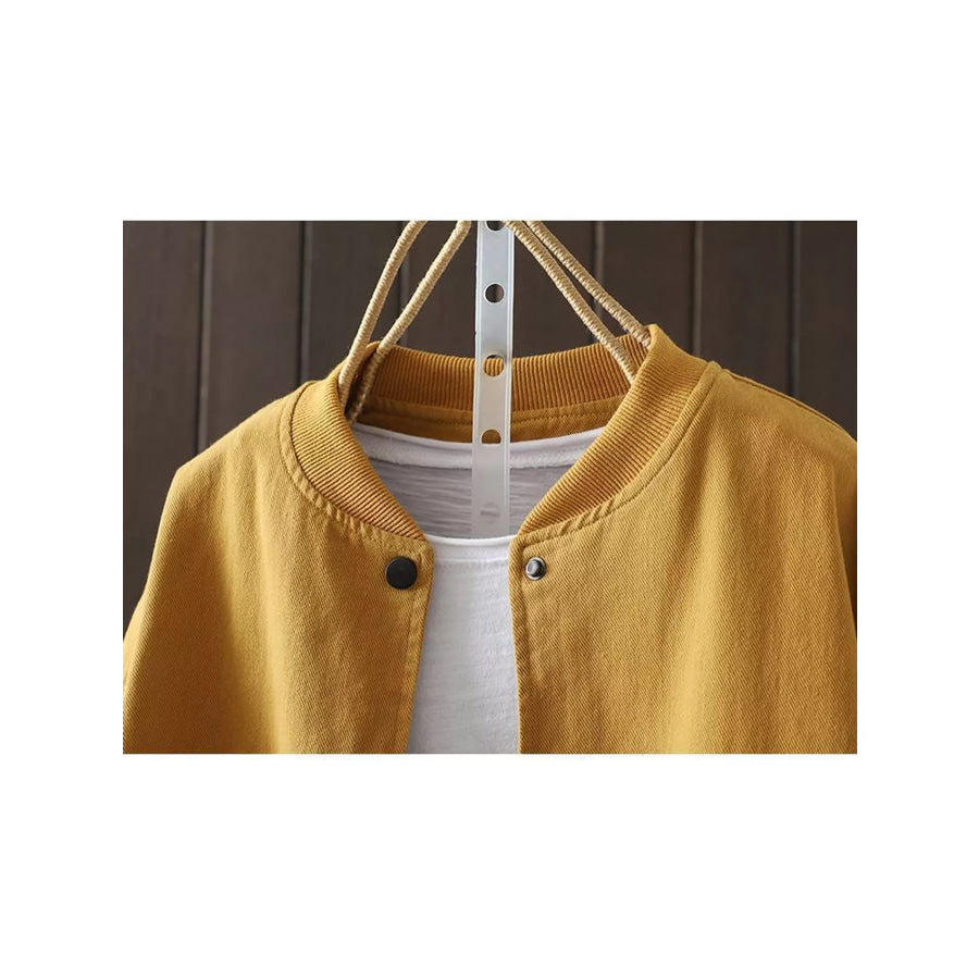 Snap Down Dropped Shoulder Jacket Apparel and Accessories