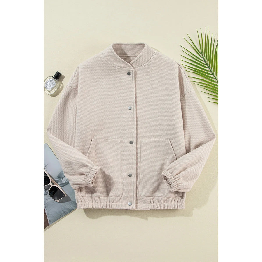 Snap Down Long Sleeve Jacket Dust Storm / S Apparel and Accessories