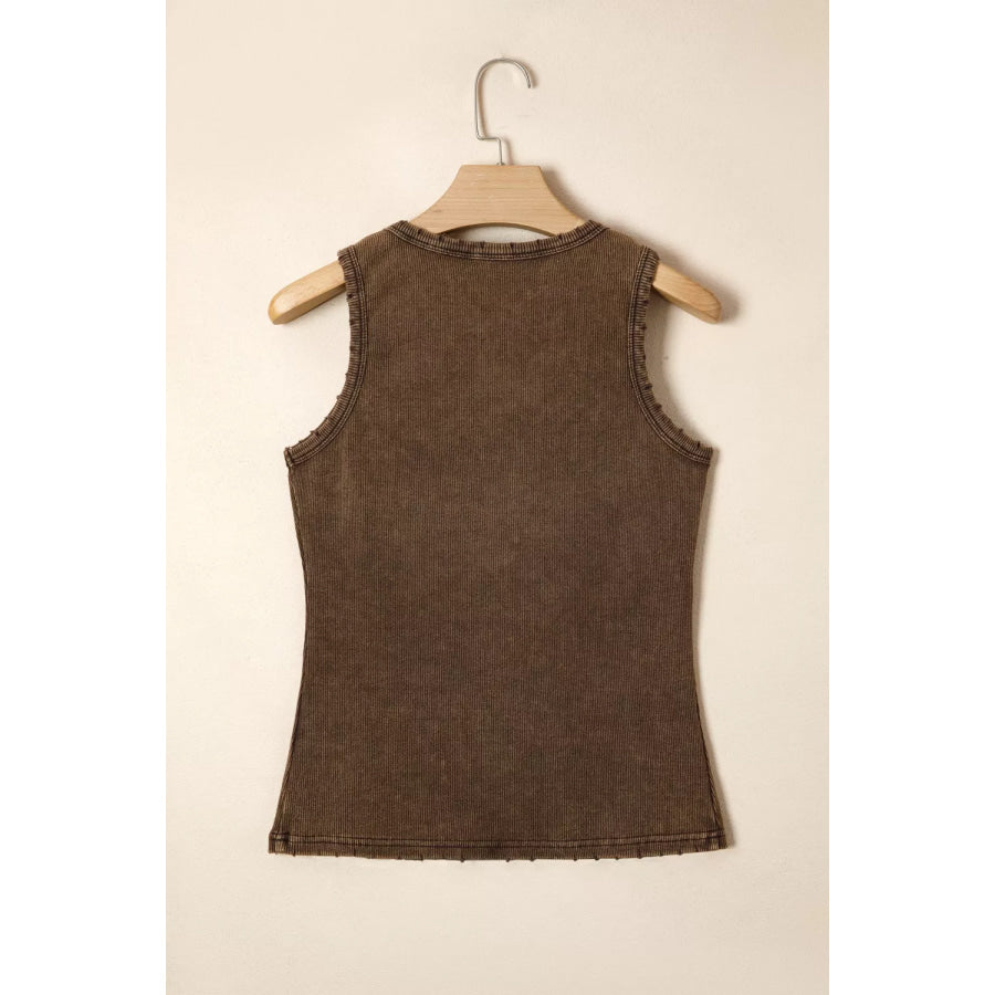 Snap Down Wide Strap Tank Apparel and Accessories