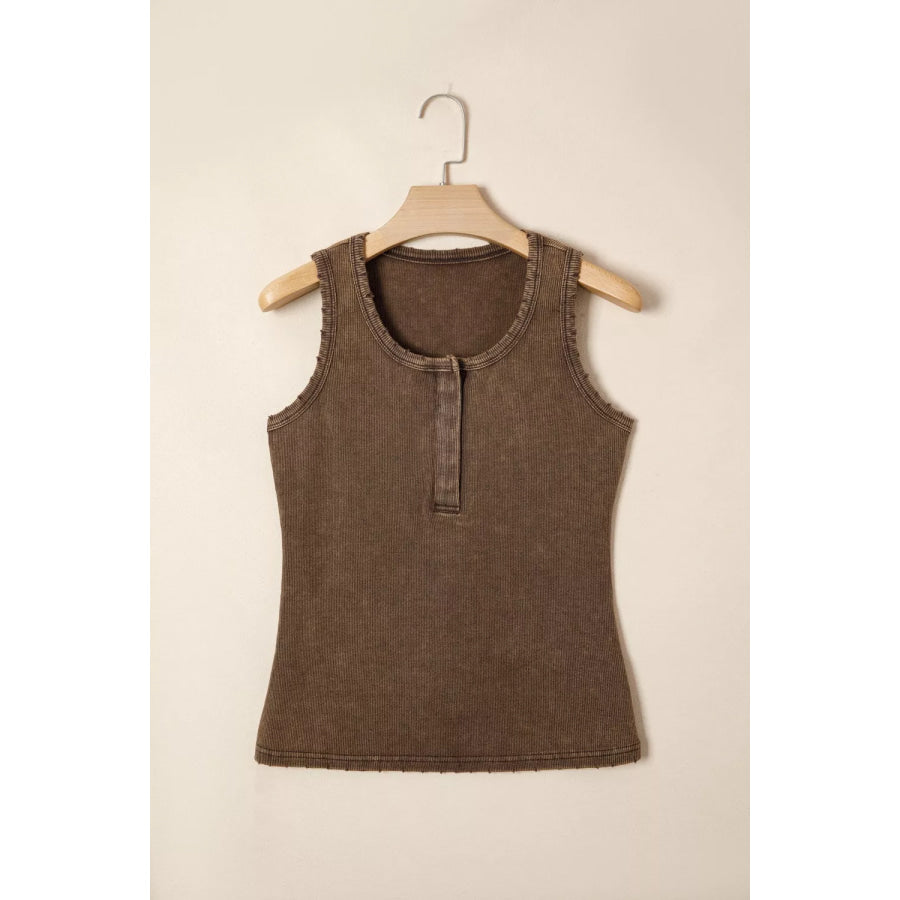 Snap Down Wide Strap Tank Apparel and Accessories