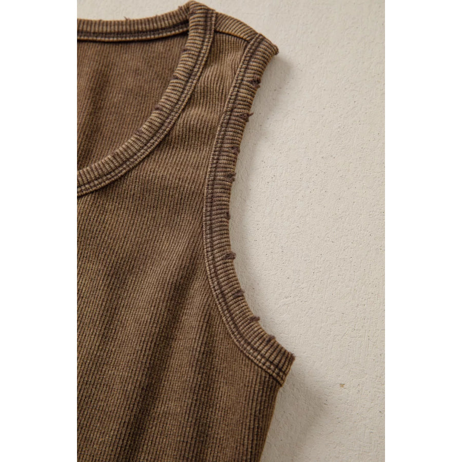 Snap Down Wide Strap Tank Apparel and Accessories