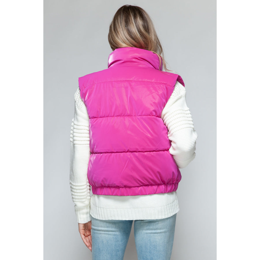 Snobbish Fine Fur Lining Quilted Vest Apparel and Accessories