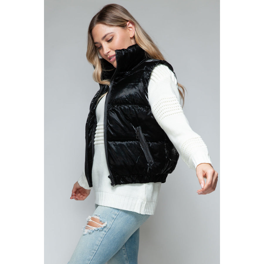 Snobbish Fine Fur Lining Quilted Vest Apparel and Accessories