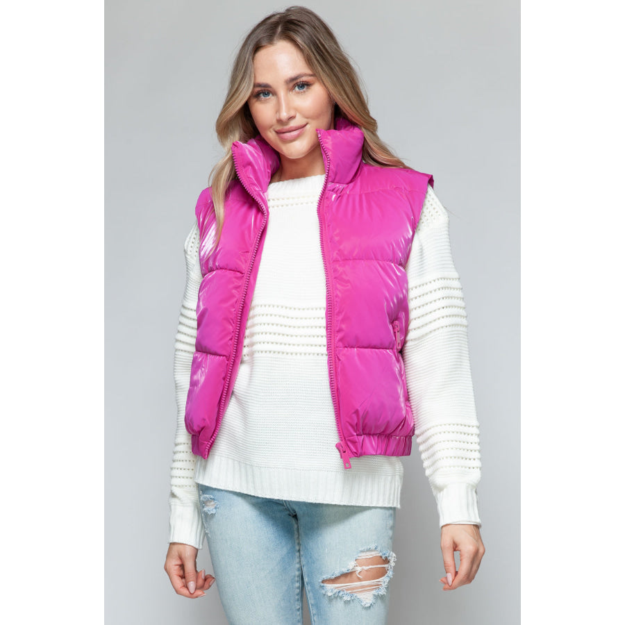 Snobbish Fine Fur Lining Quilted Vest Apparel and Accessories