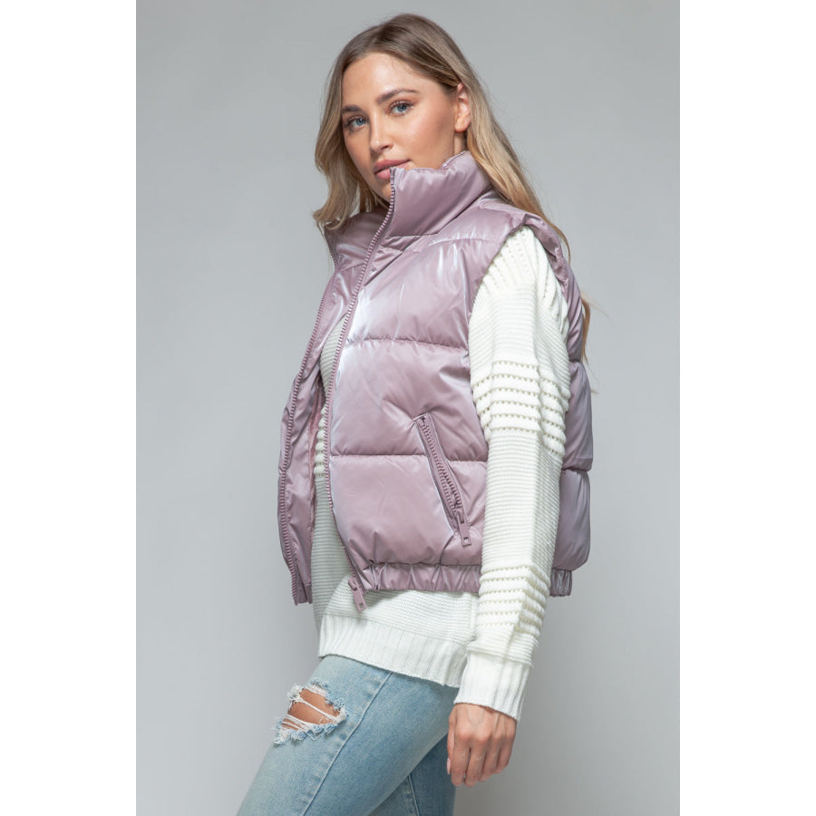 Snobbish Fine Fur Lining Quilted Vest Apparel and Accessories