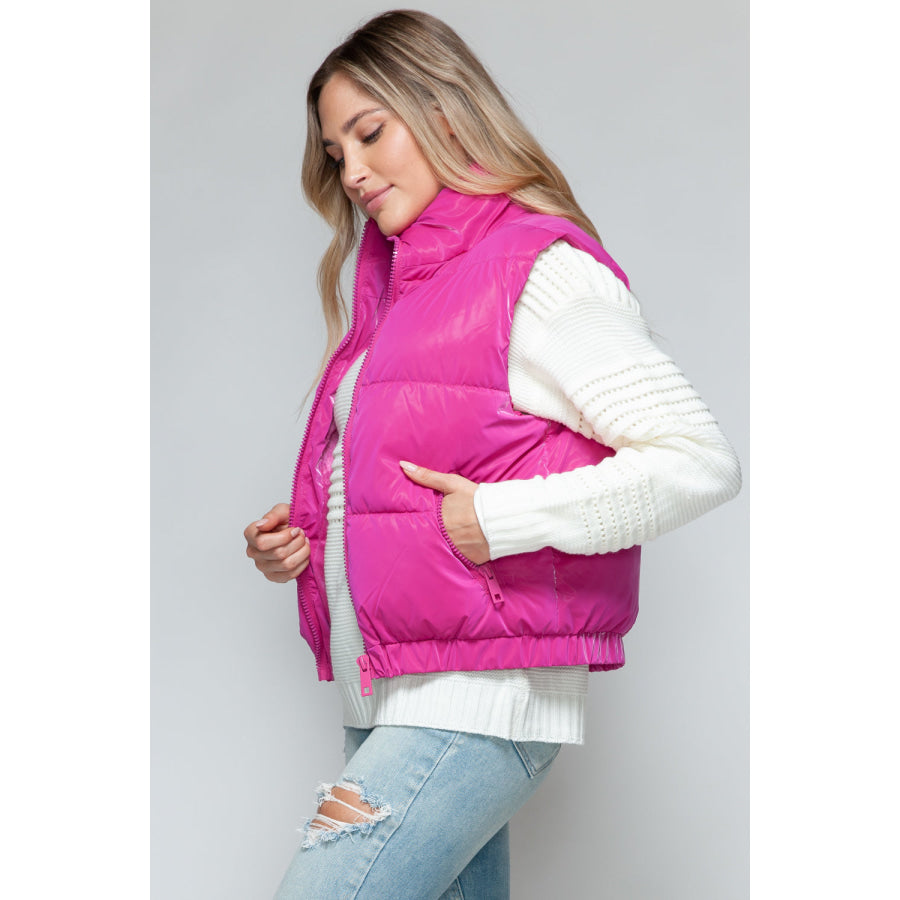 Snobbish Fine Fur Lining Quilted Vest Apparel and Accessories