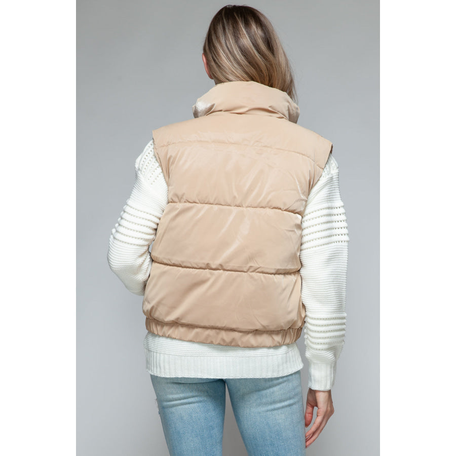 Snobbish Fine Fur Lining Quilted Vest Apparel and Accessories