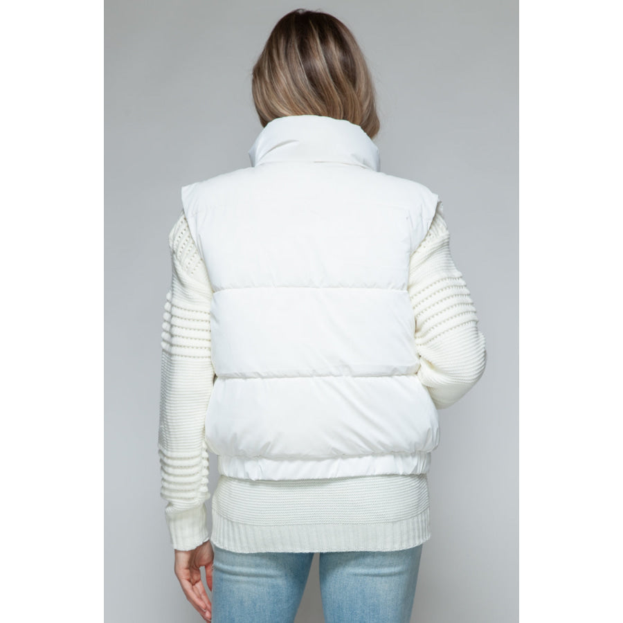 Snobbish Fine Fur Lining Quilted Vest Apparel and Accessories