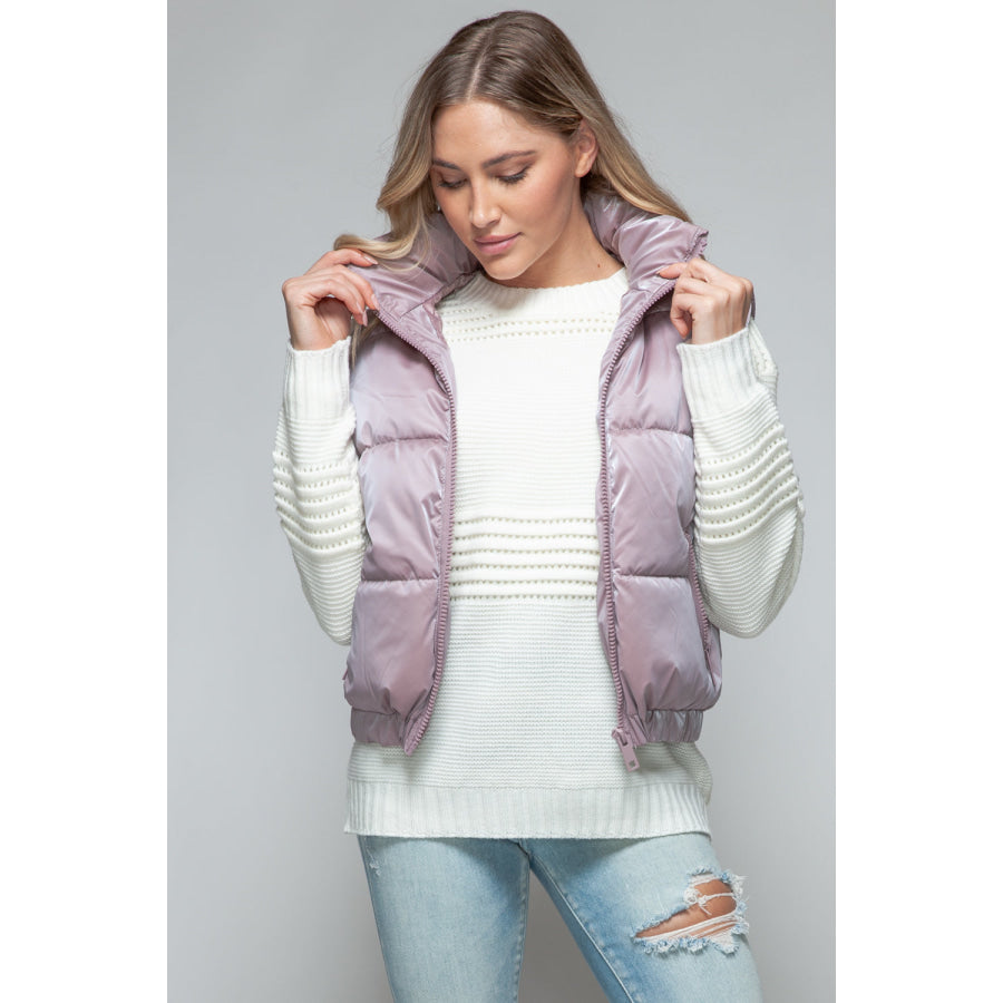 Snobbish Fine Fur Lining Quilted Vest Apparel and Accessories