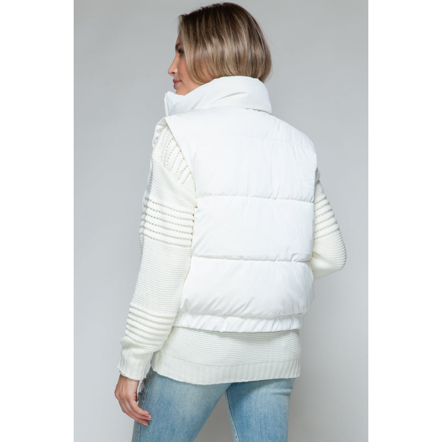 Snobbish Fine Fur Lining Quilted Vest Apparel and Accessories