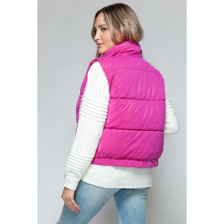 Snobbish Fine Fur Lining Quilted Vest Apparel and Accessories