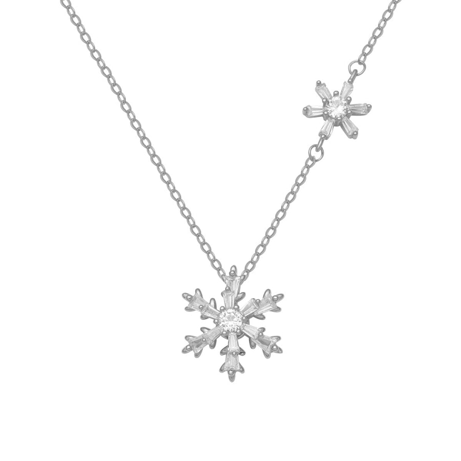 Snowflake Pendant Necklace Apparel and Accessories