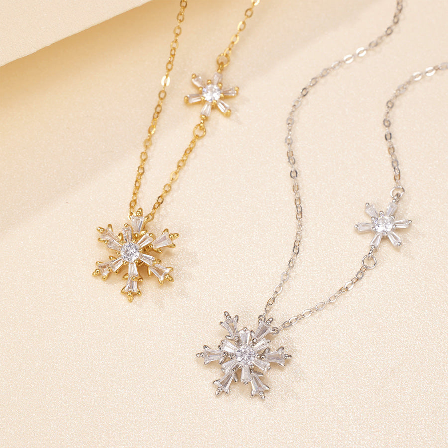 Snowflake Pendant Necklace Apparel and Accessories