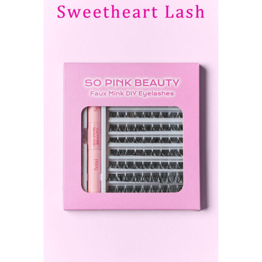 SO PINK BEAUTY Faux Mink Eyelashes Cluster Multipack Sweetheart Lash / One Size Apparel and Accessories