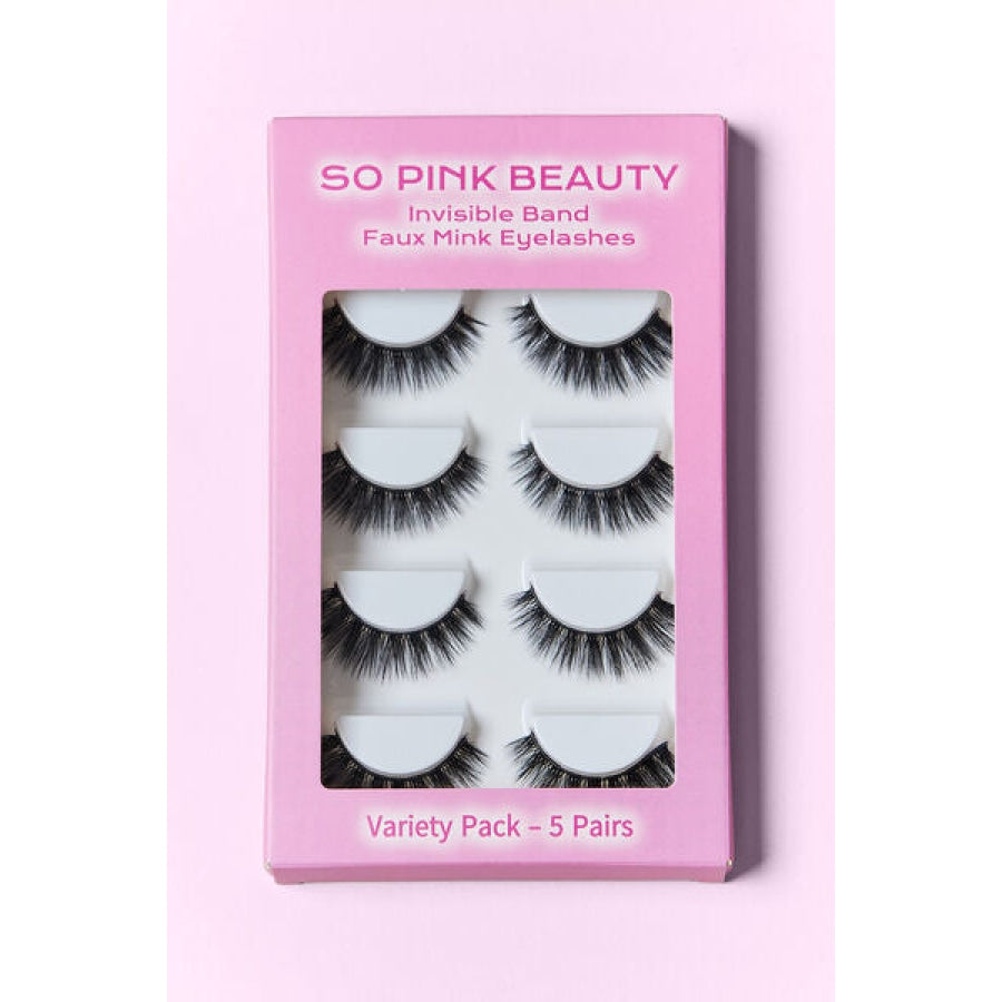 SO PINK BEAUTY Mink Eyelashes 5 Pairs Apparel and Accessories