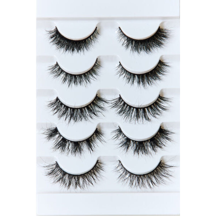 SO PINK BEAUTY Mink Eyelashes Variety Pack 5 Pairs Wispy Wonder / One Size Apparel and Accessories