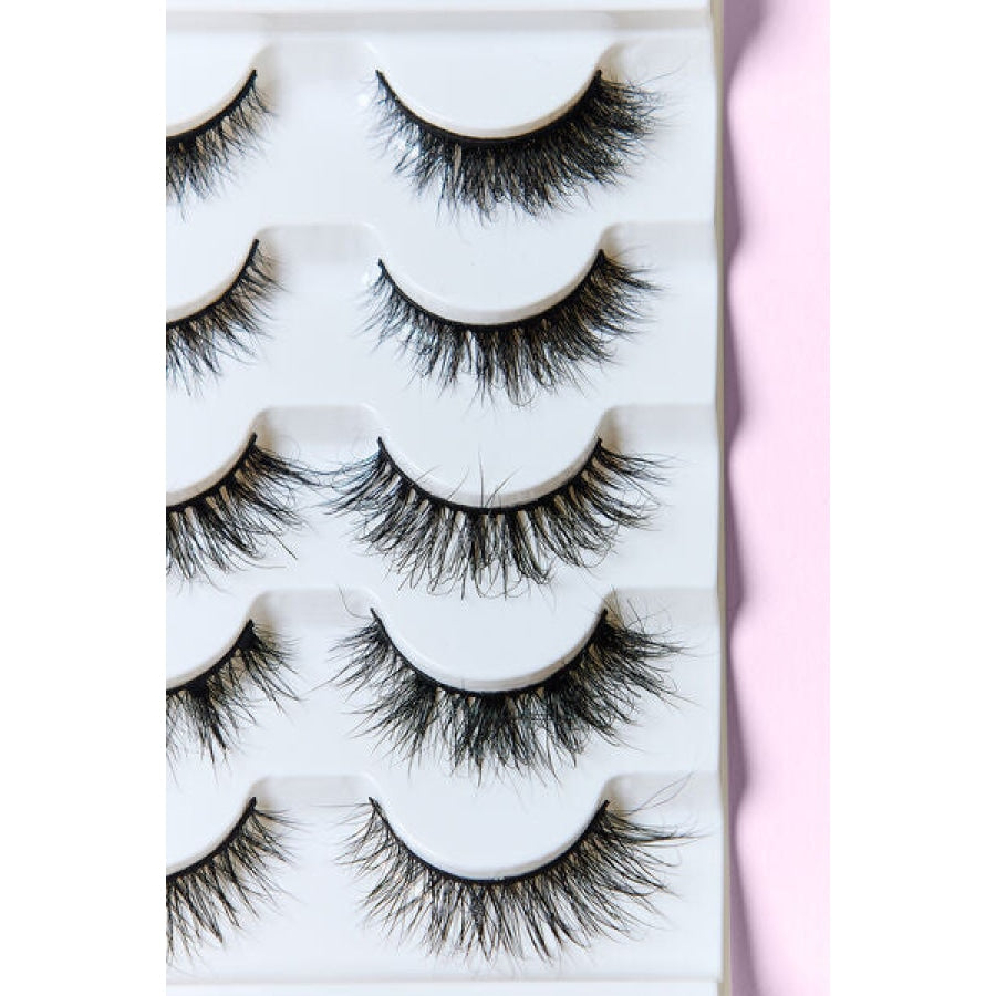 SO PINK BEAUTY Mink Eyelashes Variety Pack 5 Pairs Wispy Wonder / One Size Apparel and Accessories