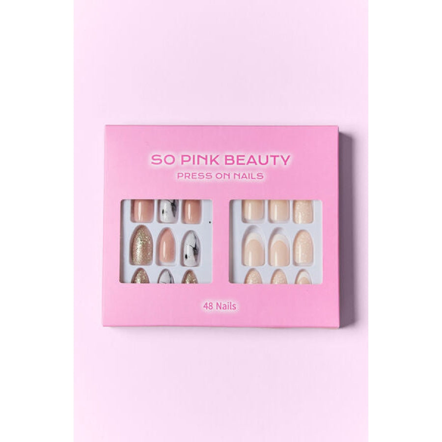 SO PINK BEAUTY Press On Nails 2 Packs Apparel and Accessories