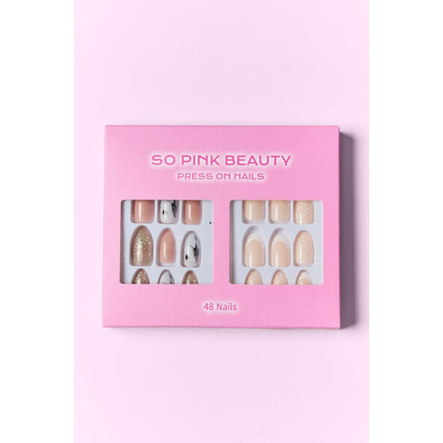 SO PINK BEAUTY Press On Nails 2 Packs Maven / One Size Apparel and Accessories