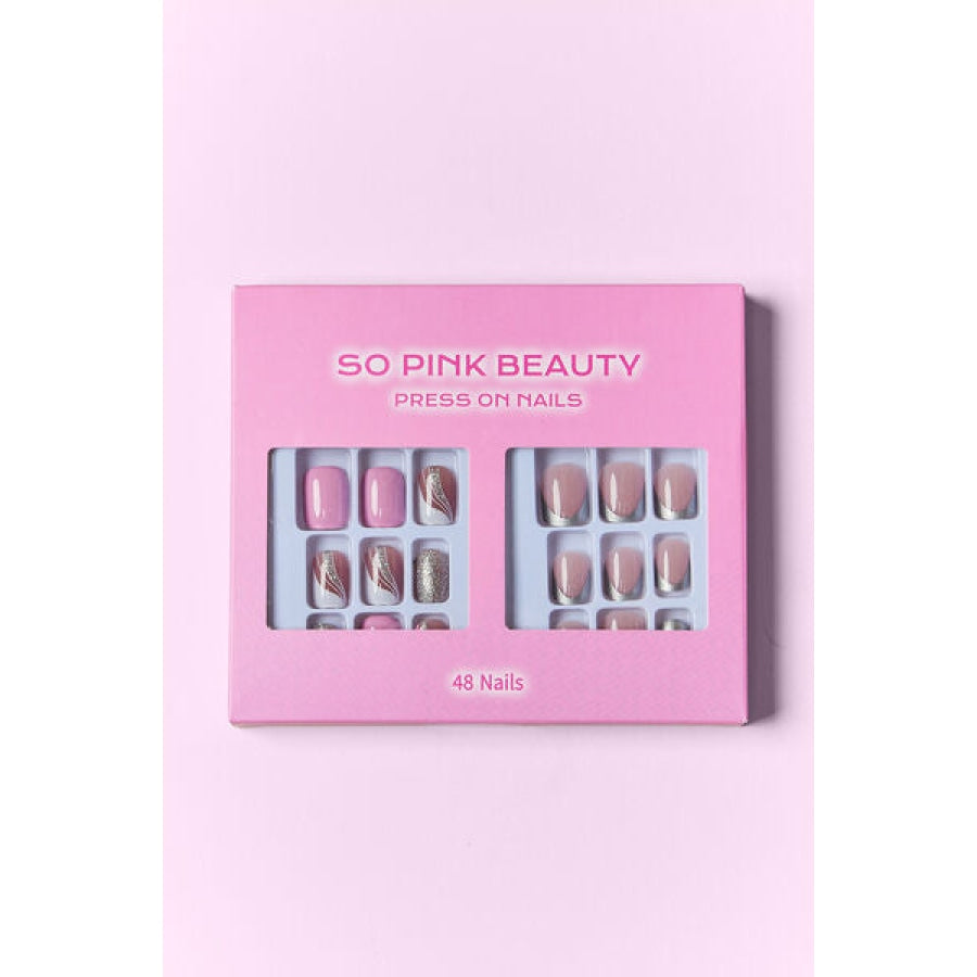 SO PINK BEAUTY Press On Nails 2 Packs Apparel and Accessories