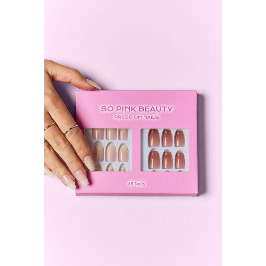 SO PINK BEAUTY Press On Nails 2 Packs Euphoria / One Size Apparel and Accessories