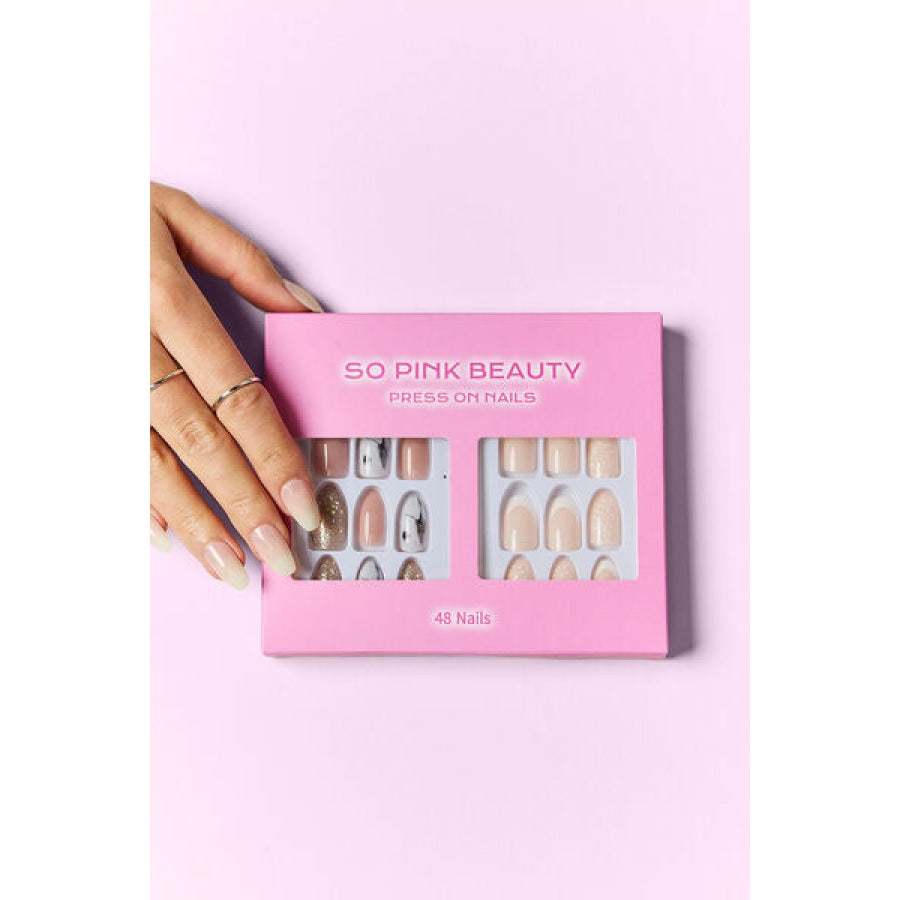 SO PINK BEAUTY Press On Nails 2 Packs Maven / One Size Apparel and Accessories