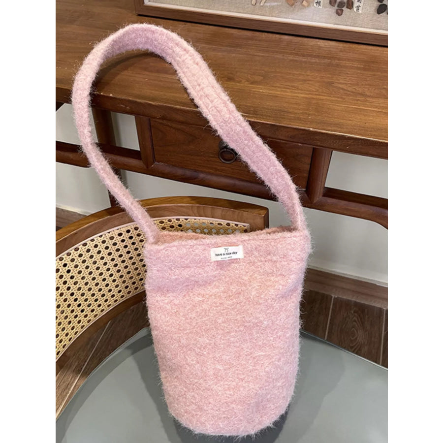 Soft Knit Crossbody Bag Blush Pink / ONESIZE Apparel and Accessories