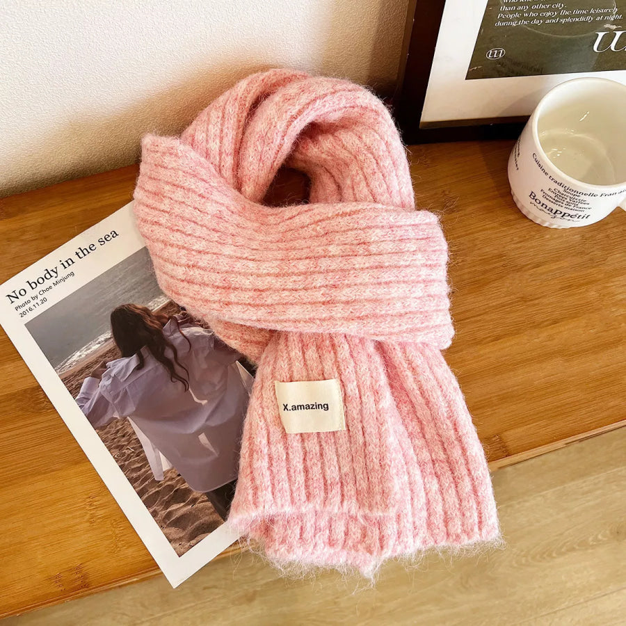 Soft Knit Winter Scarf Blush Pink / One Size Apparel and Accessories