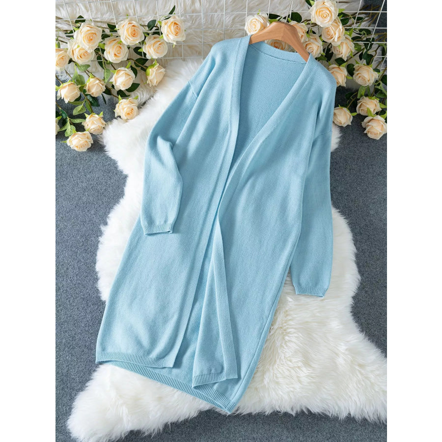 Soft Open-Front Longline Cardigan Apparel and Accessories