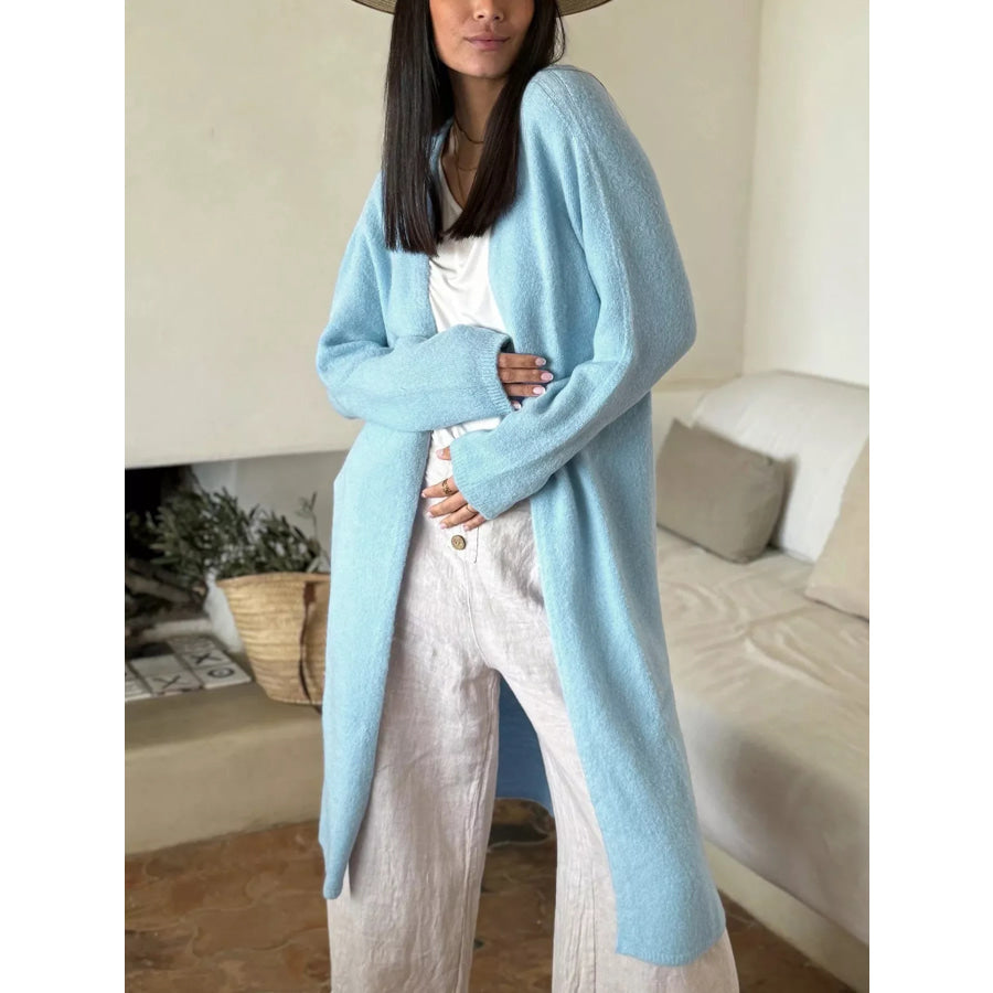 Soft Open-Front Longline Cardigan Apparel and Accessories