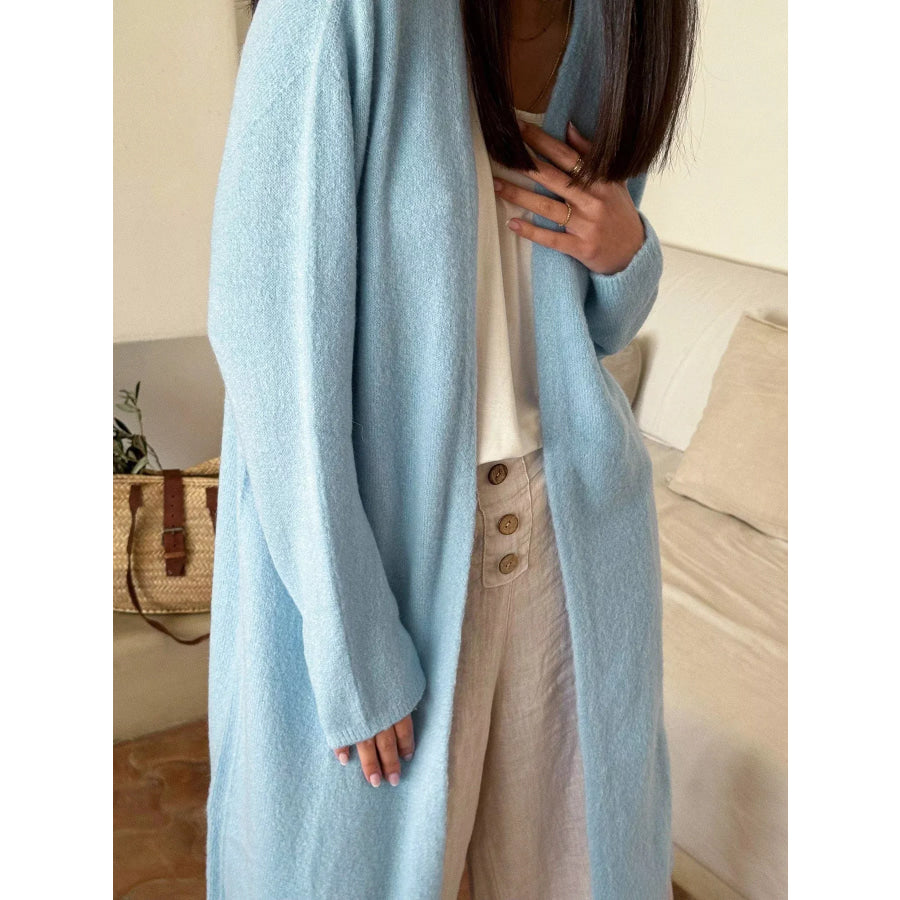 Soft Open-Front Longline Cardigan Apparel and Accessories