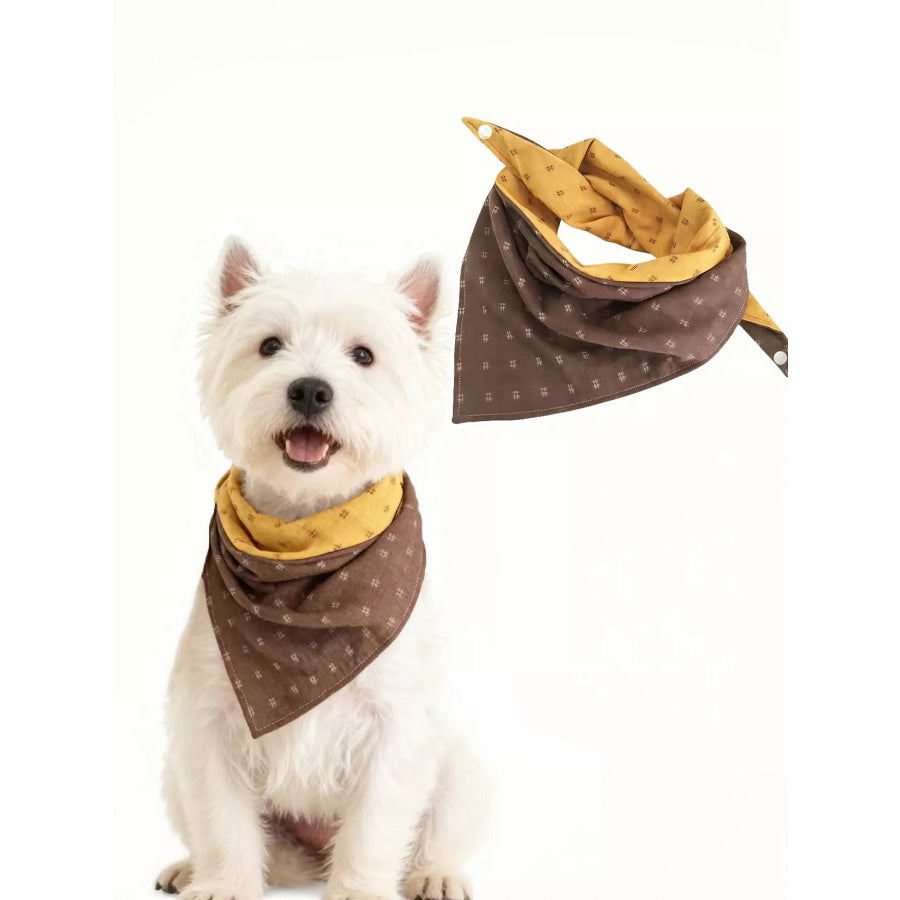 Soft Pet Scarf Triangle Style Ginger/Brown / S Apparel and Accessories