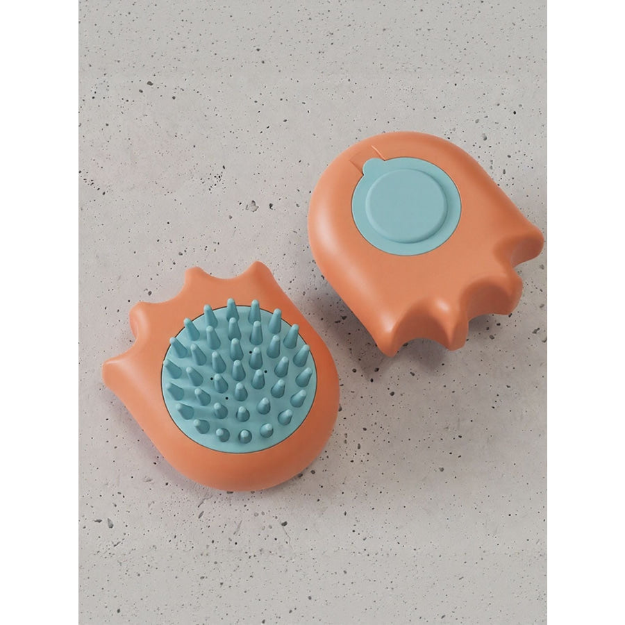 Soft Pet Shower Brush Orange Bath Brush / One Size Apparel and Accessories