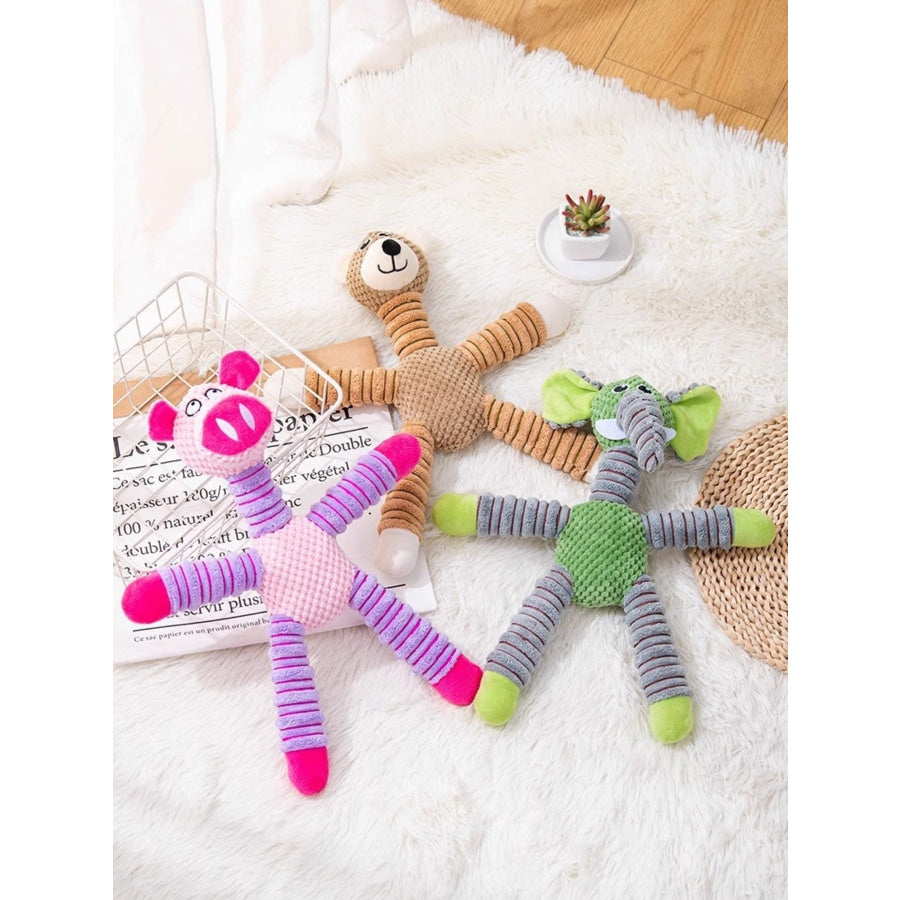 Soft Plush Animal Pet Toys Fuchsia Pink / ONESIZE Apparel and Accessories