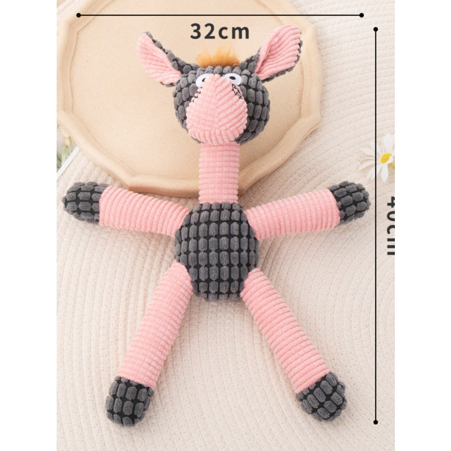 Soft Plush Animal Pet Toys Dusty Pink / ONESIZE Apparel and Accessories