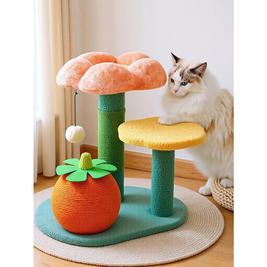 Soft Plush Cat Scratching Post Apparel and Accessories