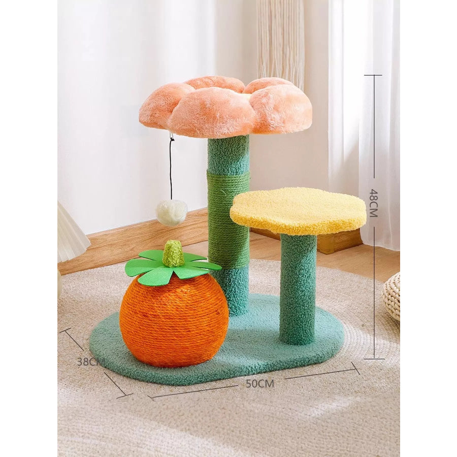 Soft Plush Cat Scratching Post Apparel and Accessories