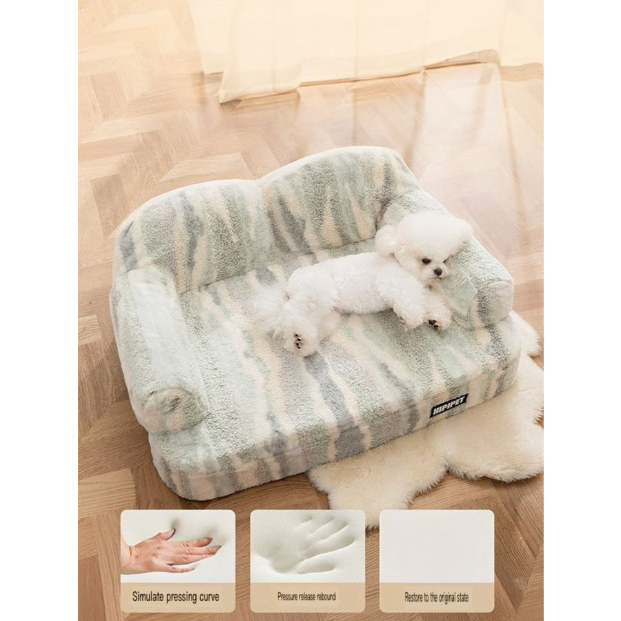 Soft Plush Pet Bed Light Mint Blue / M Apparel and Accessories
