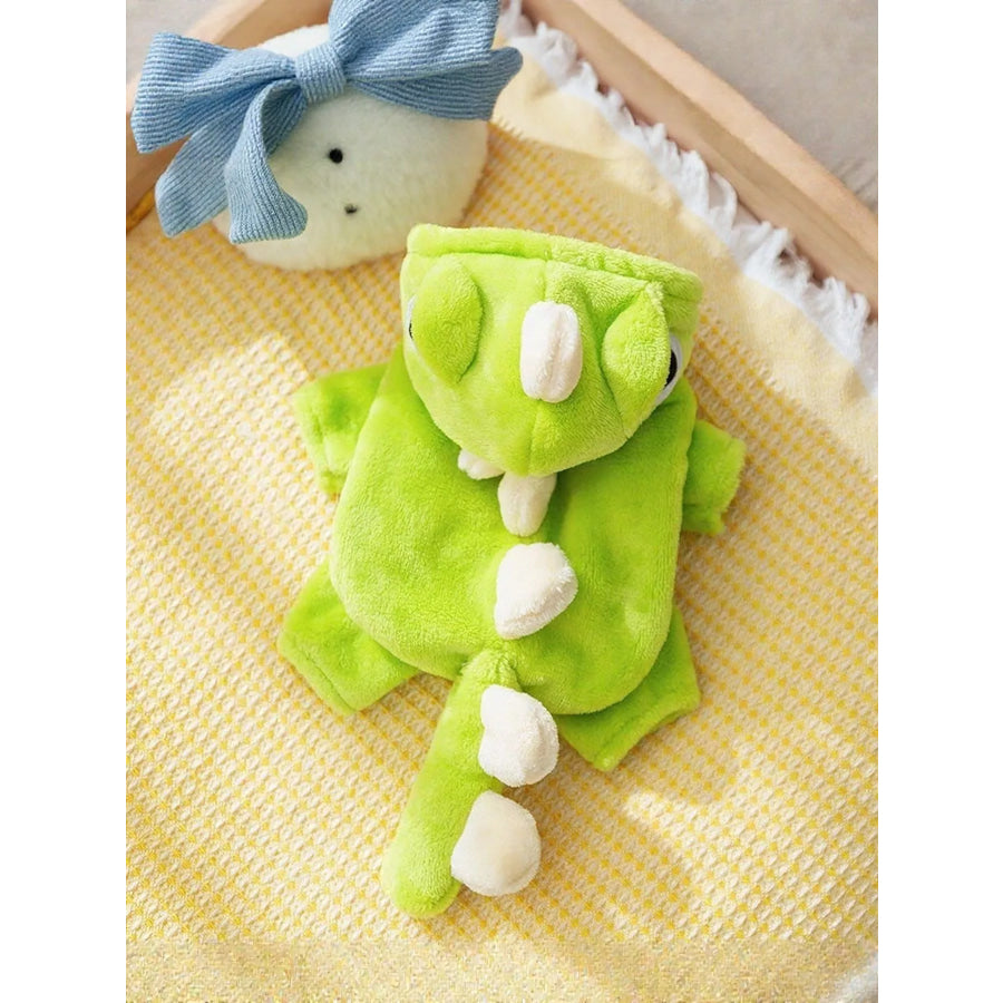 Soft Warm Pet Hoodie Green Dinosaur / XS Apparel and Accessories